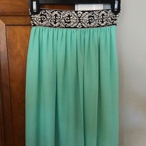 Women’s Mint Green Maxi Skirt